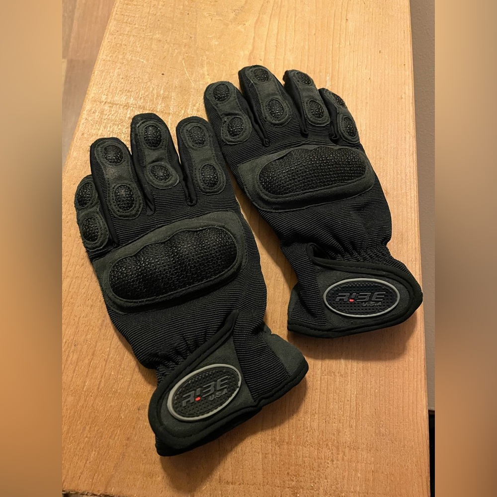 Women's Tactical Armored Motorcycle Riding Gloves Black Size XS